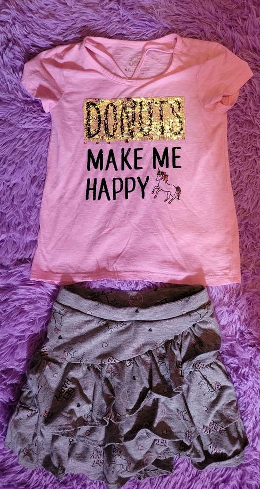 Justice Unicorn outfit size 6/7